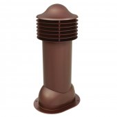 Труба вентиляционная VIOTTO d150мм h650мм для мягкой кровли RAL8017 коричневый шоколад утепленная