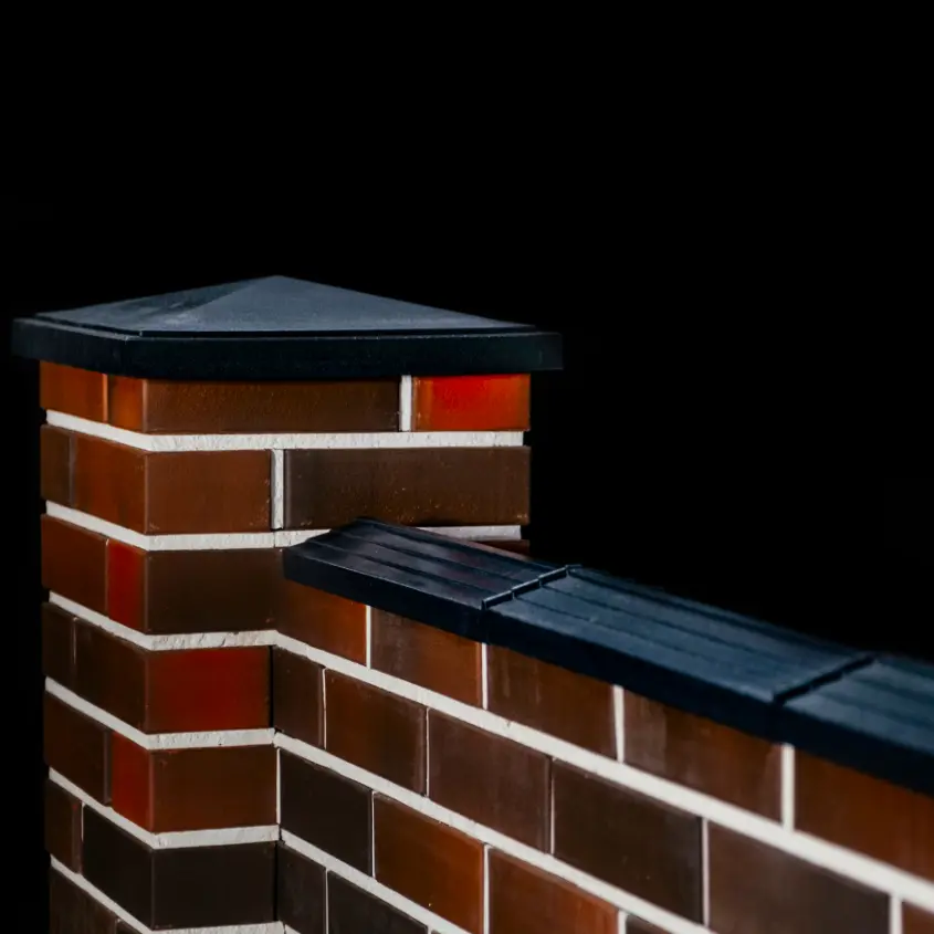 Фото 3 колпак BonaMono Черный, парапеты Bona кирпичного забора