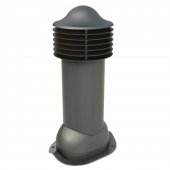 Труба вентиляционная VIOTTO d110мм h550мм для металлочерепицы RAL7024 серый графит утепленная