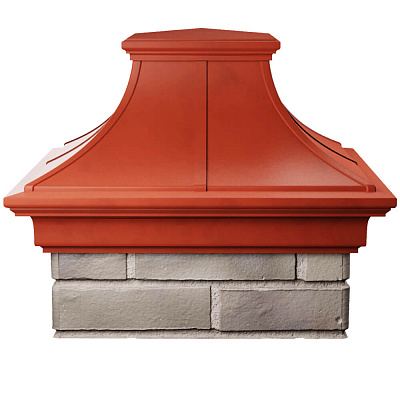 Колпак на столб забора MONBLAN PREMIUM Красный 1,5х1,5 кирпича 1