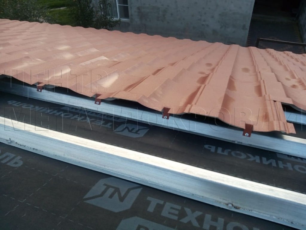 Металлочерепица Геркулес 8004 терракотовый Стальной Бархат от Центра Металлокровли в Перми