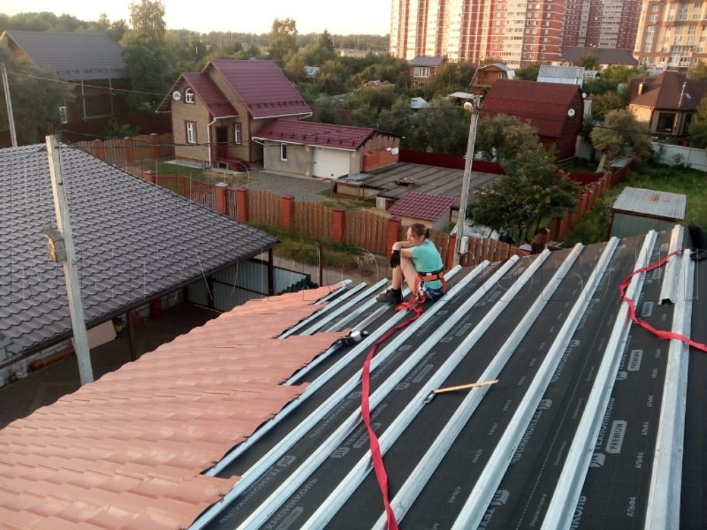 Металлочерепица Геркулес 8004 терракотовый Стальной Бархат от Центра Металлокровли в Перми