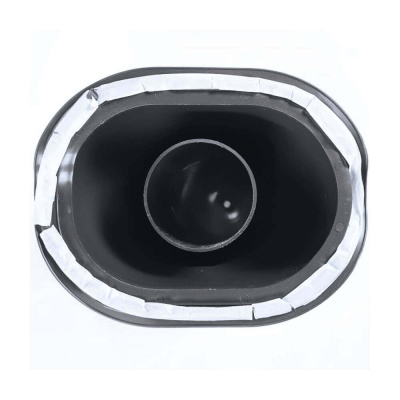 Труба вентиляционная VIOTTO d150мм h650мм для металлочерепицы RAL7024 серый графит утепленная вид снизу